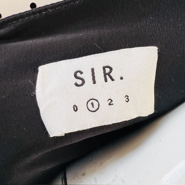 SIR / silk kimono style wrap dress / s/m (3896160743566881445)