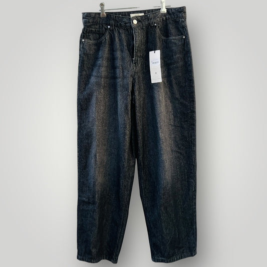 FIRETRAP / black denim barrel jeans / 14 (3896515802777934680)