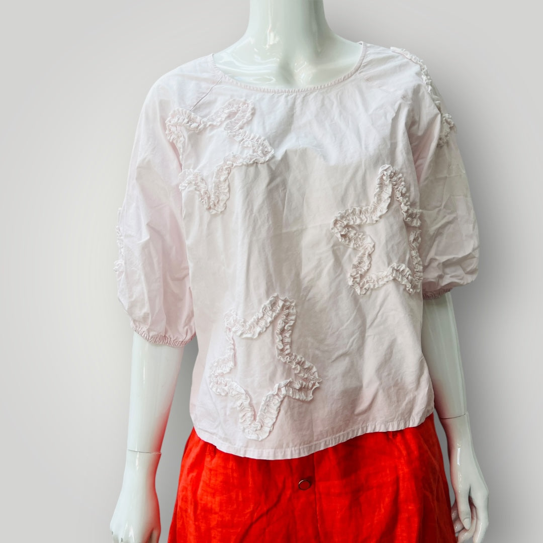 GORMAN / pale pink star top / 10 (3896606047952733099)