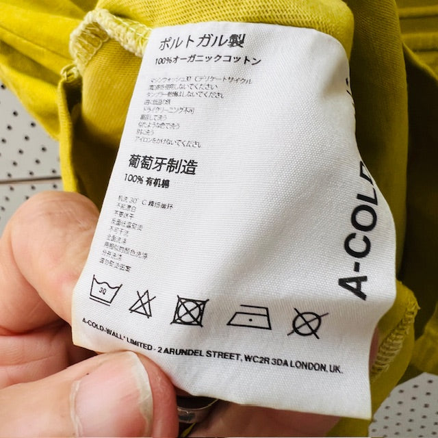 A COLD WALL SAMUEL ROSS / LOGO EMBOSSED ORGANIC COTTON T-SHIRT / s/m (3896694600514253815)