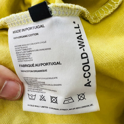 A COLD WALL SAMUEL ROSS / LOGO EMBOSSED ORGANIC COTTON T-SHIRT / s/m (3896694605656045912)