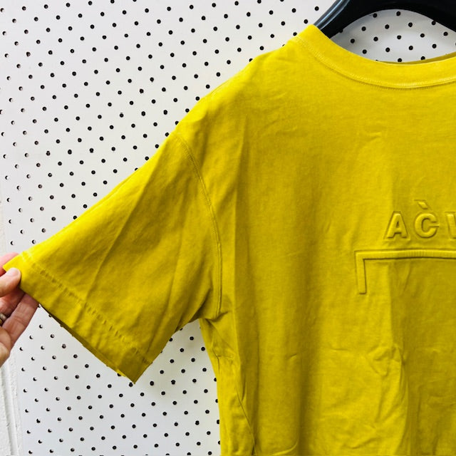 A COLD WALL SAMUEL ROSS / LOGO EMBOSSED ORGANIC COTTON T-SHIRT / s/m (3896694612163233592)