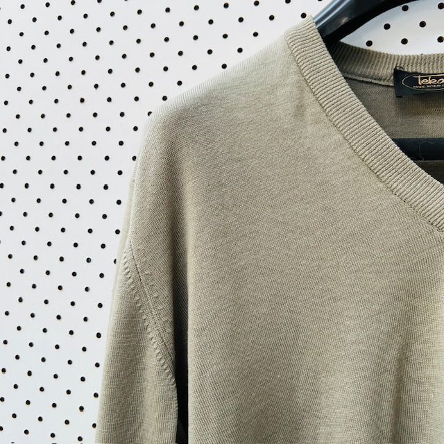 1990s vintage / TEKAU / machine washable wool jumper / m (3896694640444863755)