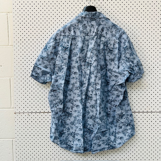 COUNTRY ROAD / shortsleeved shirt with floral pattern / XL (3896695198184870818)