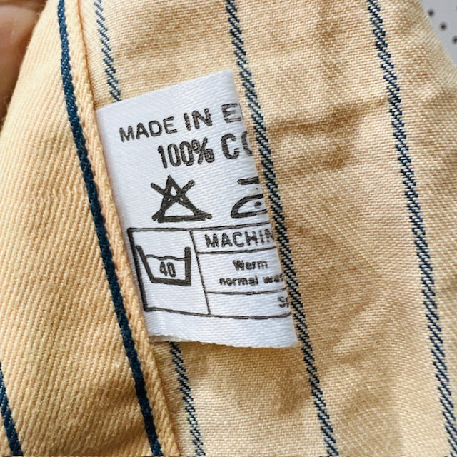 1990s british vintage / VOYAGE fulham road / cotton shirt / made england / XXL (3896695212106675484)