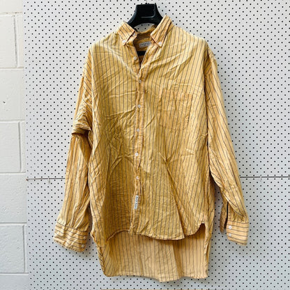1990s british vintage / VOYAGE fulham road / cotton shirt / made england / XXL (3896695220790517558)