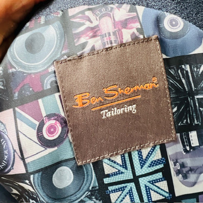 BEN SHERMAN / blue wool jacket / 52 (3896695256948943245)