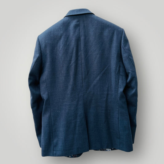 BEN SHERMAN / blue wool jacket / 52 (3896696220292356158)