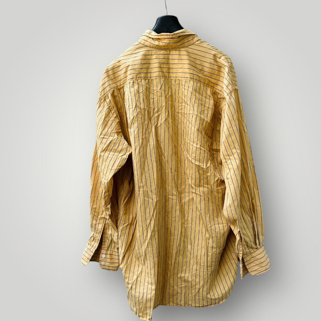 1990s british vintage / VOYAGE fulham road / cotton shirt / made england / XXL (3896696238691089447)