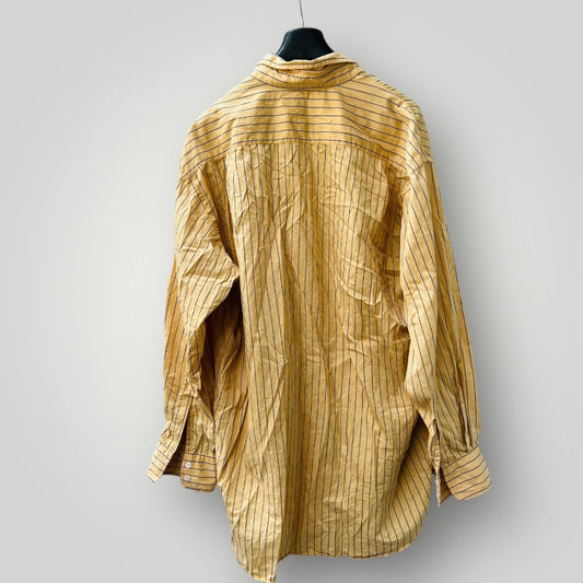 1990s british vintage / VOYAGE fulham road / cotton shirt / made england / XXL (3896696238691089447)