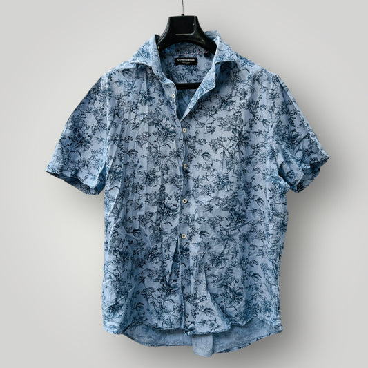COUNTRY ROAD / shortsleeved shirt with floral pattern / XL (3896696241073557317)