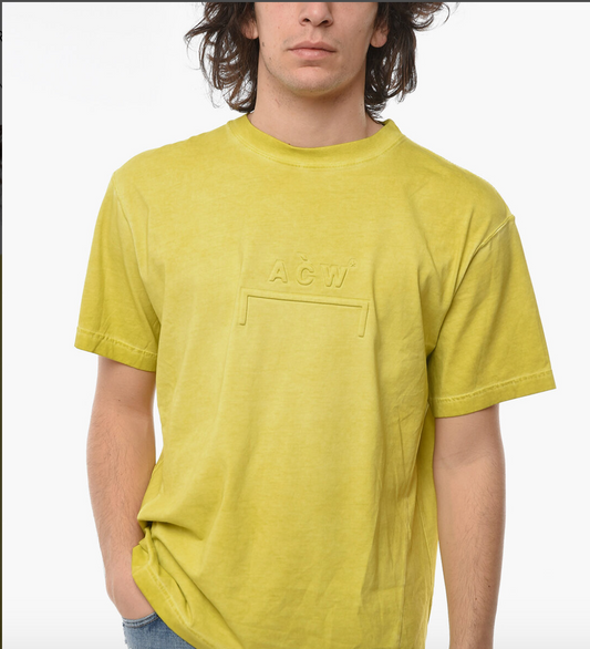 A COLD WALL SAMUEL ROSS / LOGO EMBOSSED ORGANIC COTTON T-SHIRT / s/m (3896785266869361138)