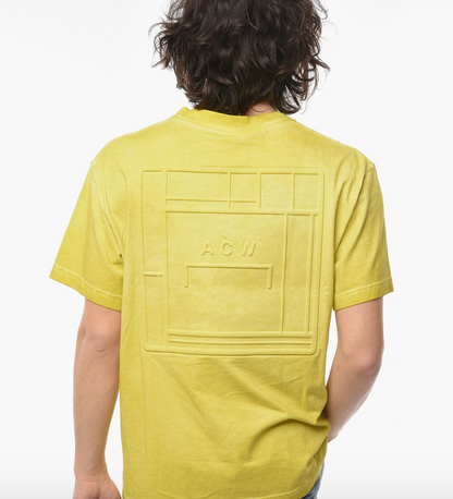 A COLD WALL SAMUEL ROSS / LOGO EMBOSSED ORGANIC COTTON T-SHIRT / s/m (3896785270485912566)