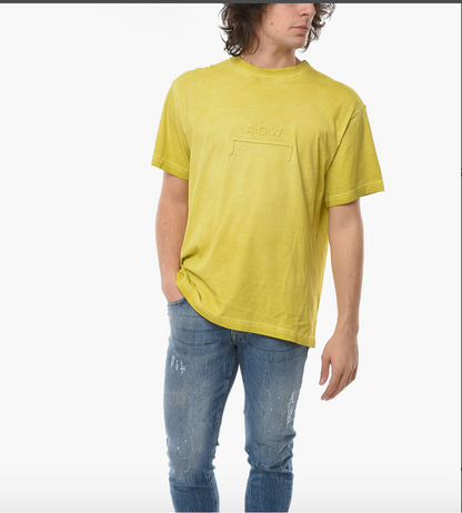 A COLD WALL SAMUEL ROSS / LOGO EMBOSSED ORGANIC COTTON T-SHIRT / s/m (3896785278249781032)