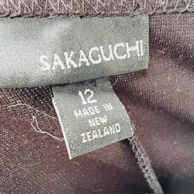 1990s nz vintage / SAKAGUCHI / black dress / 12 / made in nz (3897210699840856772)