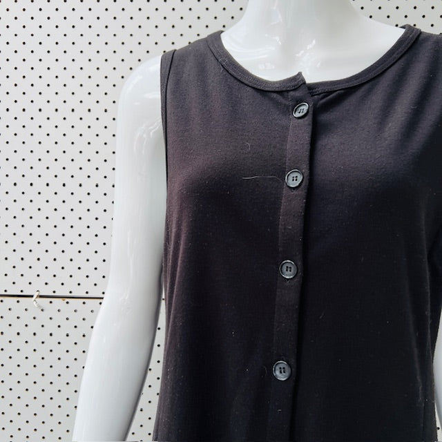 1990s nz vintage / SAKAGUCHI / black dress / 12 / made in nz (3897210701526946169)