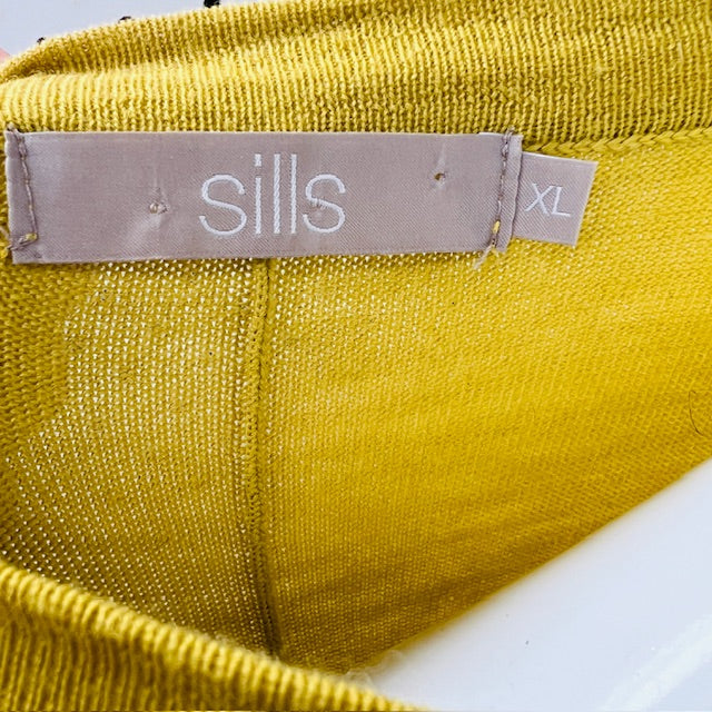 SILLS / chartreuse merino maxi dress / XL (3897210719208801856)