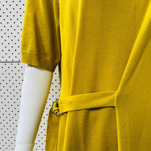 SILLS / chartreuse merino maxi dress / XL (3897210722768009686)