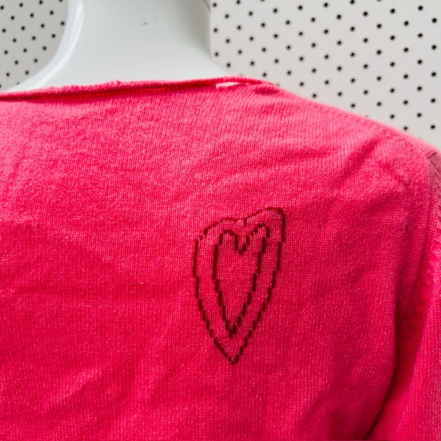 SOPHIE BOXER / bright pink cashmere cardigan / s (3897210758418939580)