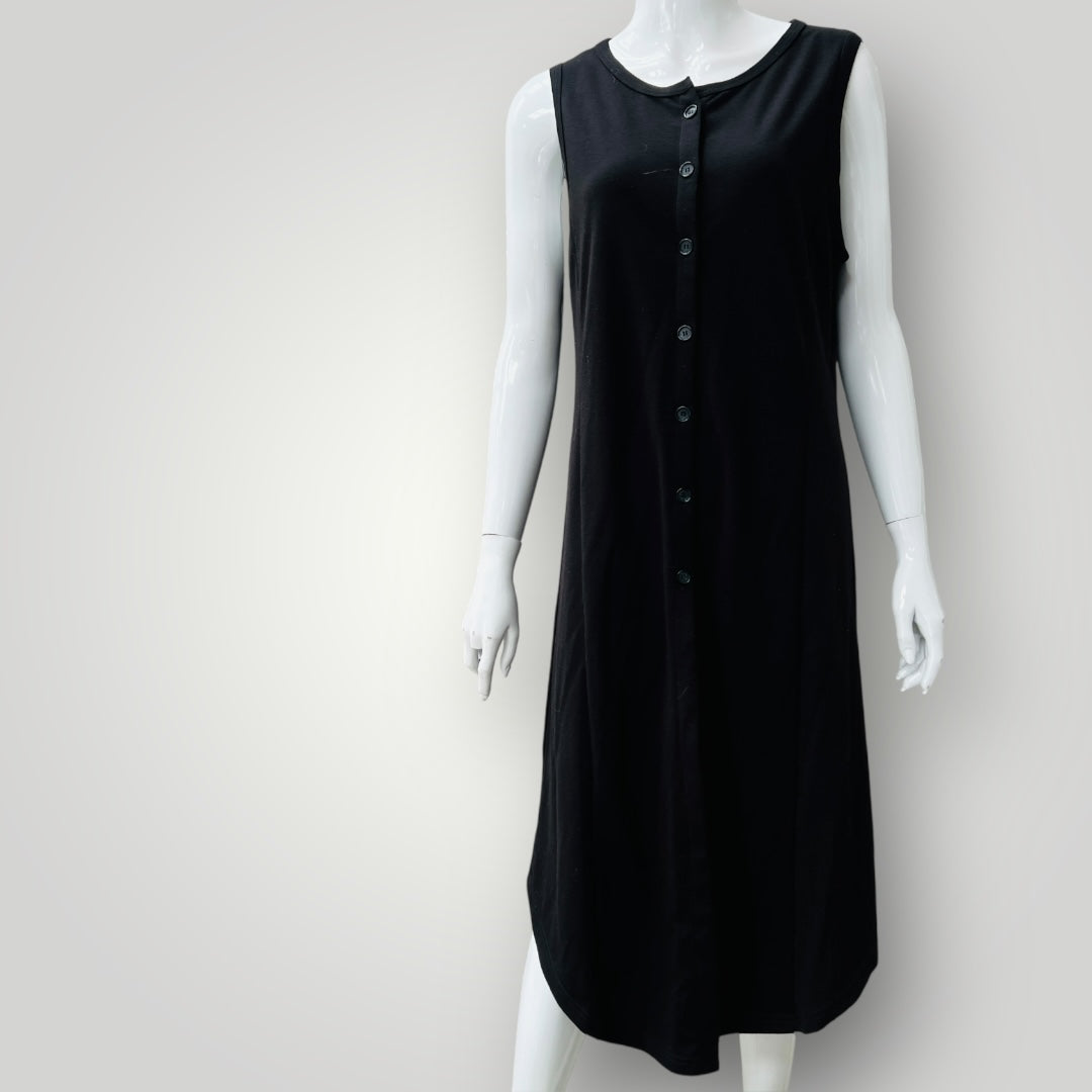 1990s nz vintage / SAKAGUCHI / black dress / 12 / made in nz (3897210916324978193)