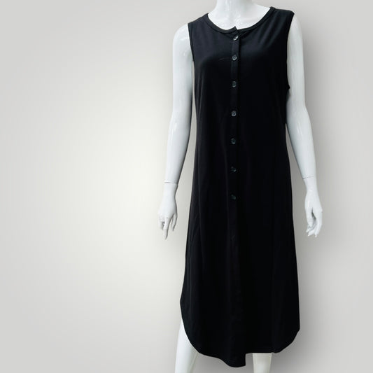 1990s nz vintage / SAKAGUCHI / black dress / 12 / made in nz (3897210916324978193)