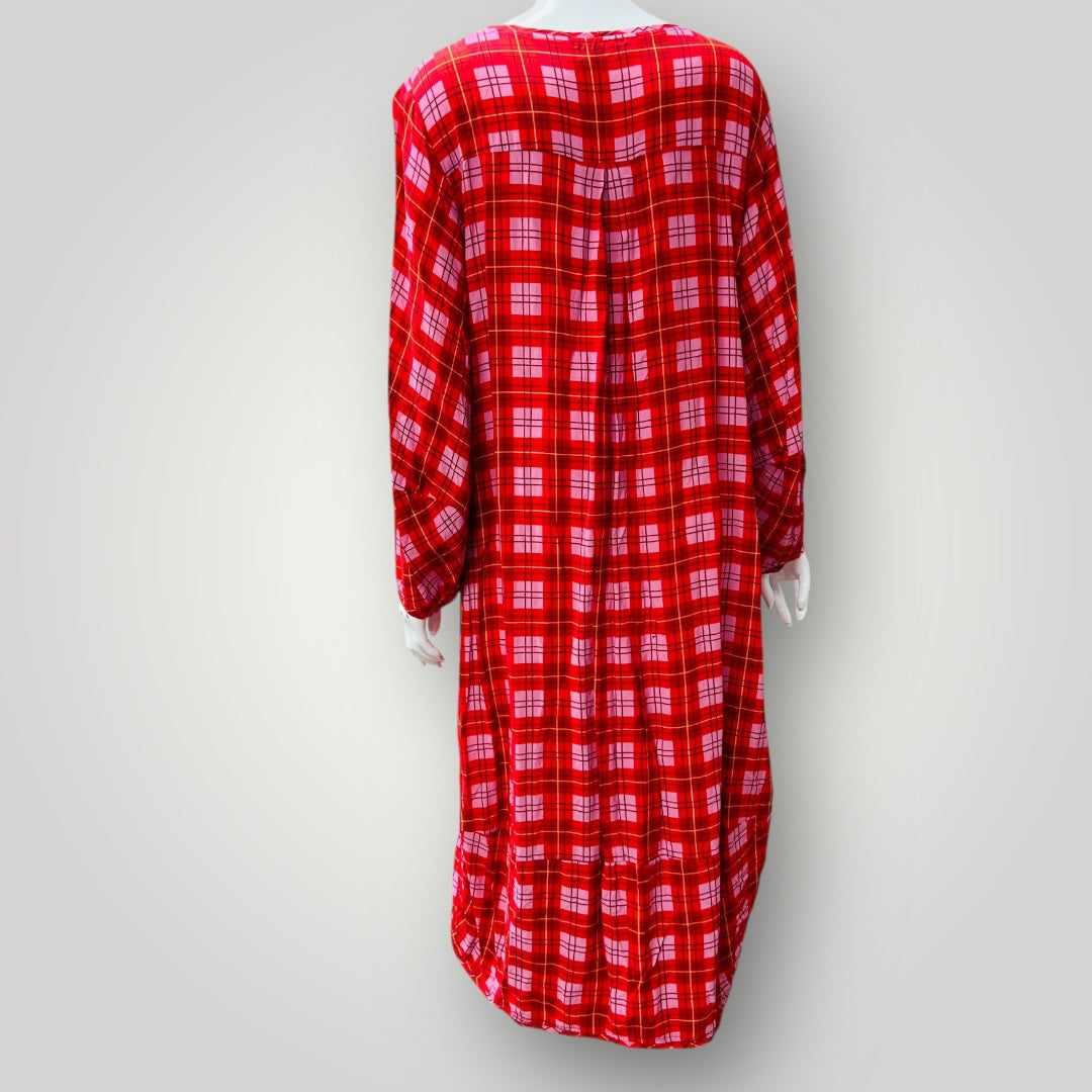 BRIARWOOD / aja red tartan dress / L (3897210934016977167)