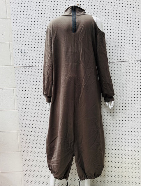 REPERTOIRE / khaki maxi dress / 14 / made in nz (3897218665149591466)