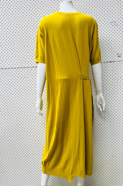SILLS / chartreuse merino maxi dress / XL (3897219371245597578)