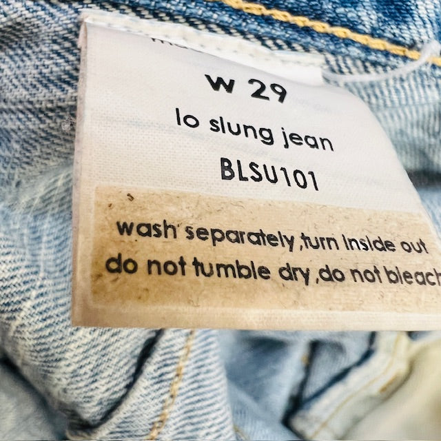 made in japan / BASSIKE / lo slung acid wash jeans / 29 (3897291708932303426)