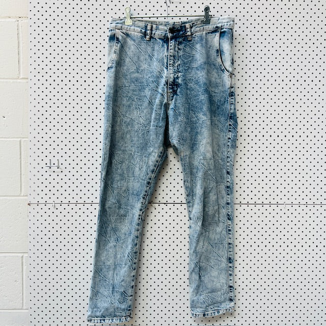made in japan / BASSIKE / lo slung acid wash jeans / 29 (3897291723488273559)