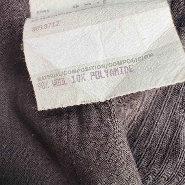 1960s vintage / HUGO BOSS / wool  pants with pleat front / 48 (3897291759818506772)