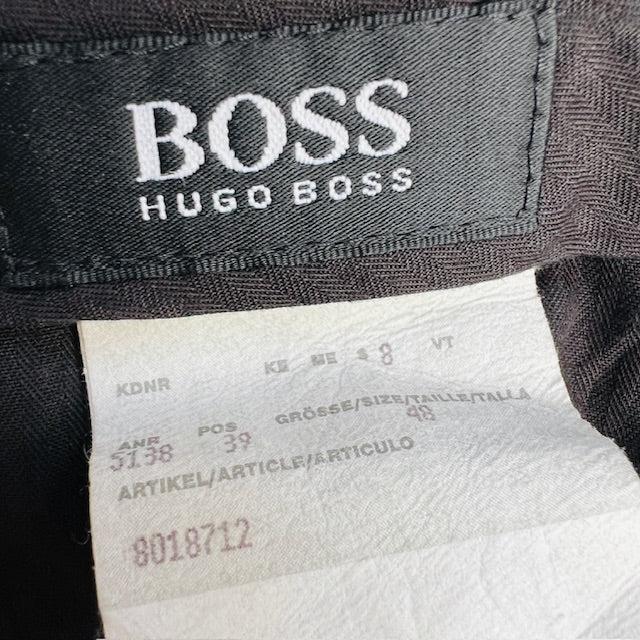1960s vintage / HUGO BOSS / wool  pants with pleat front / 48 (3897291761663396964)