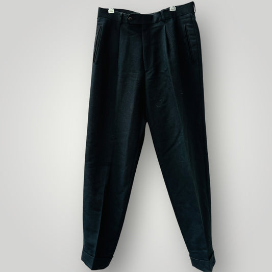 1960s vintage / HUGO BOSS / wool  pants with pleat front / 48 (3897291984385783743)