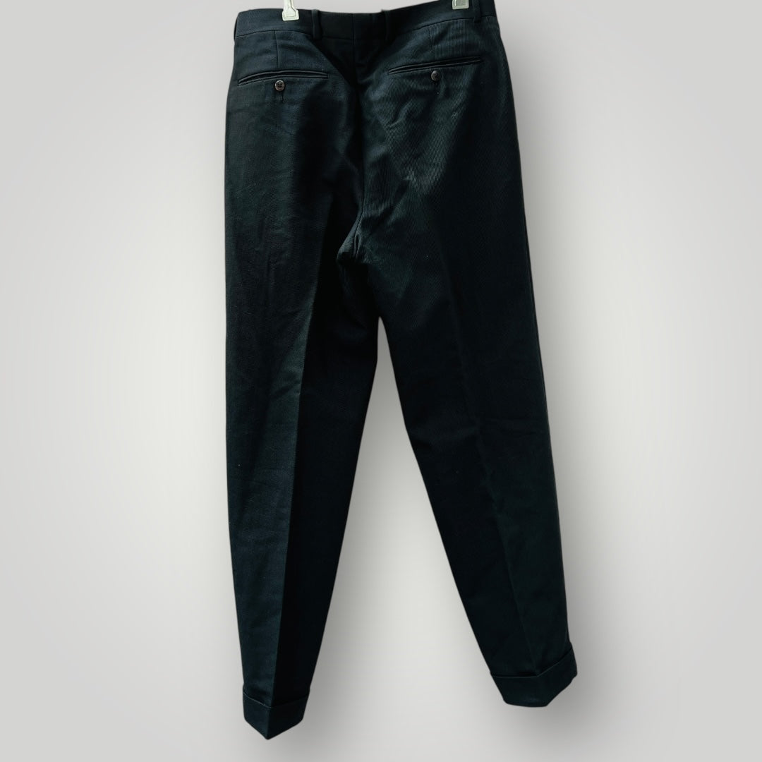 1960s vintage / HUGO BOSS / wool  pants with pleat front / 48 (3897291986454365465)