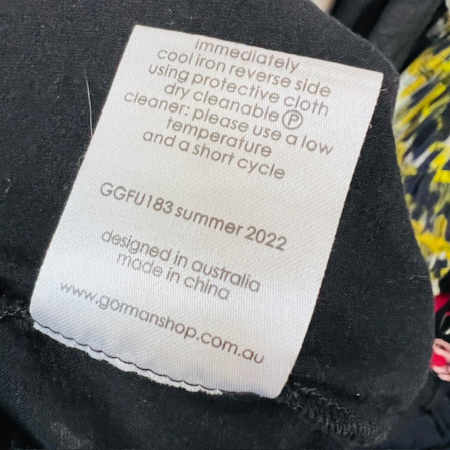 GORMAN / black culottes with broderie anglaise to bottom / 14 (3897373283505024429)