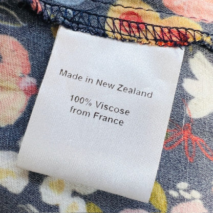 ANNE MARDELL / floral skirt / 14 / made in nz (3897373295438814357)