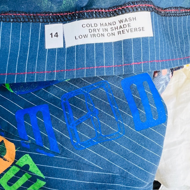 DELUME / handprinted skirt / 14 (3897373303819939182)