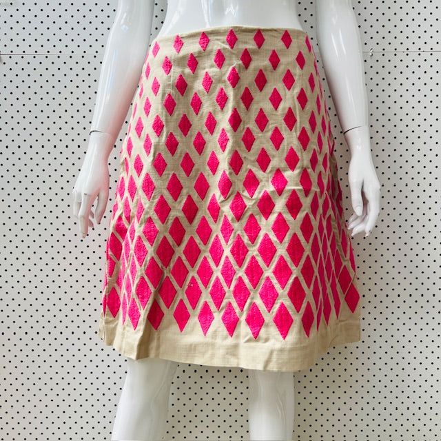 BODEN / pencil skirt with embroidered diamonds / 10 (3897373388921325915)