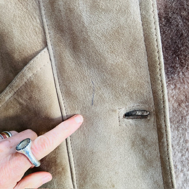 1970s british vintage / LAKELAND / shearling leather sheepskin jacket / (3897719637924898363)