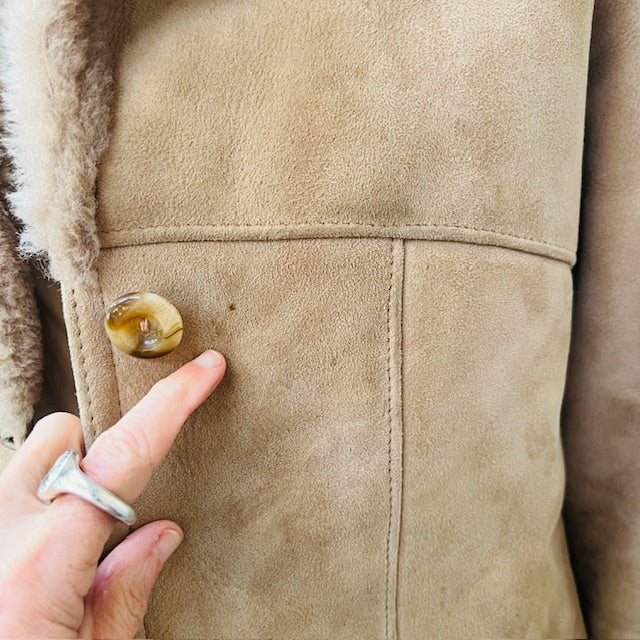1970s british vintage / LAKELAND / shearling leather sheepskin jacket / (3897719646723006378)
