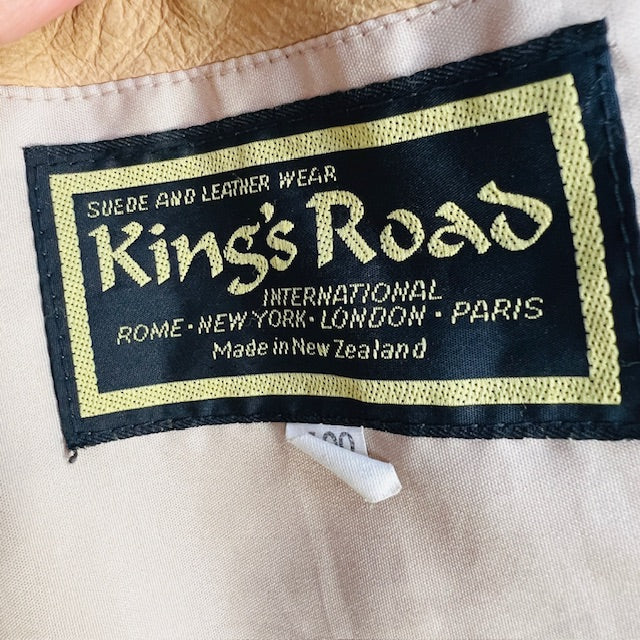 1970s nz vintage / KINGS ROAD / suede jacket / M/L (3897719653909124952)