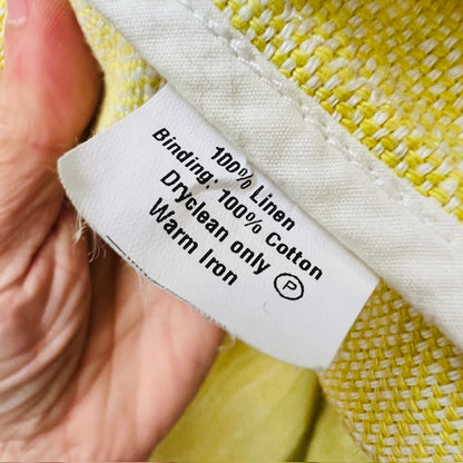 NIX the label / yellow linen duster / made in nz / s (3897719674186838670)