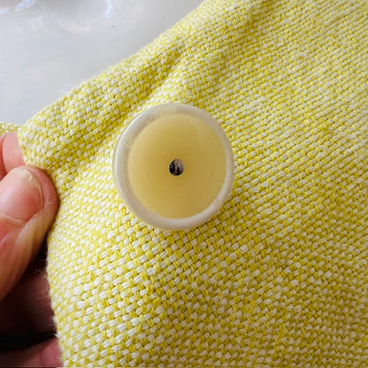 NIX the label / yellow linen duster / made in nz / s (3897719680471717437)