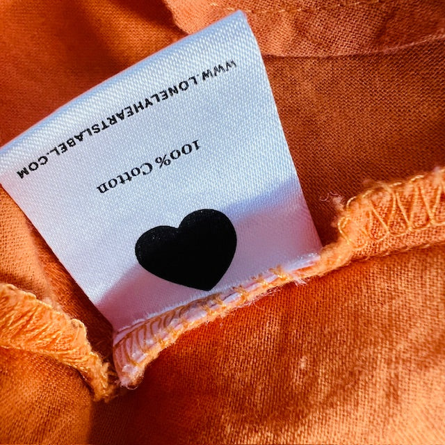 LONELY HEARTS / babydoll mini in orange / s (3897719693029935011)