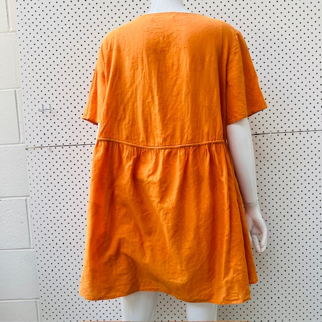 LONELY HEARTS / babydoll mini in orange / s (3897719694747199794)