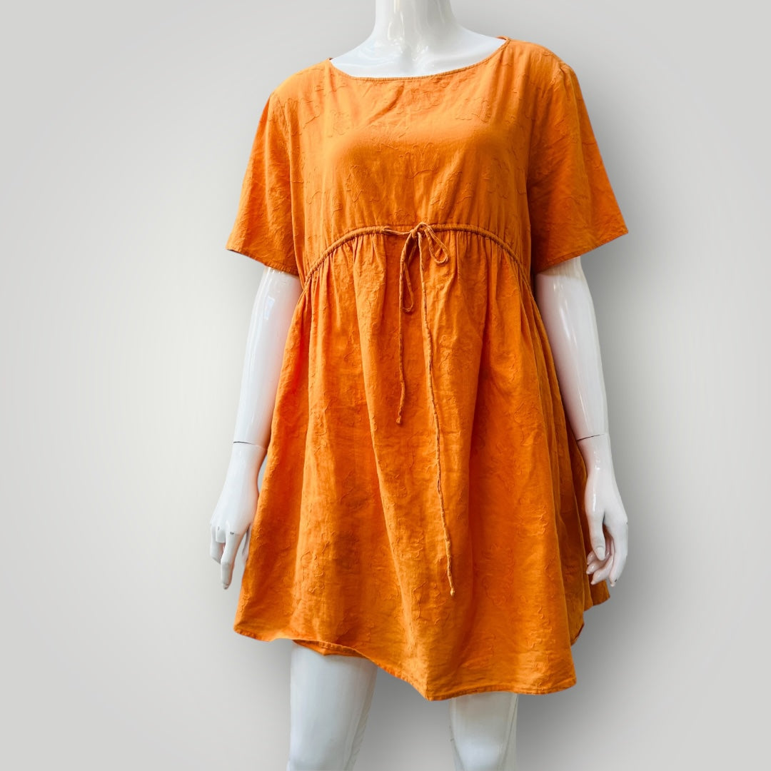 LONELY HEARTS / babydoll mini in orange / s (3897720176455687883)