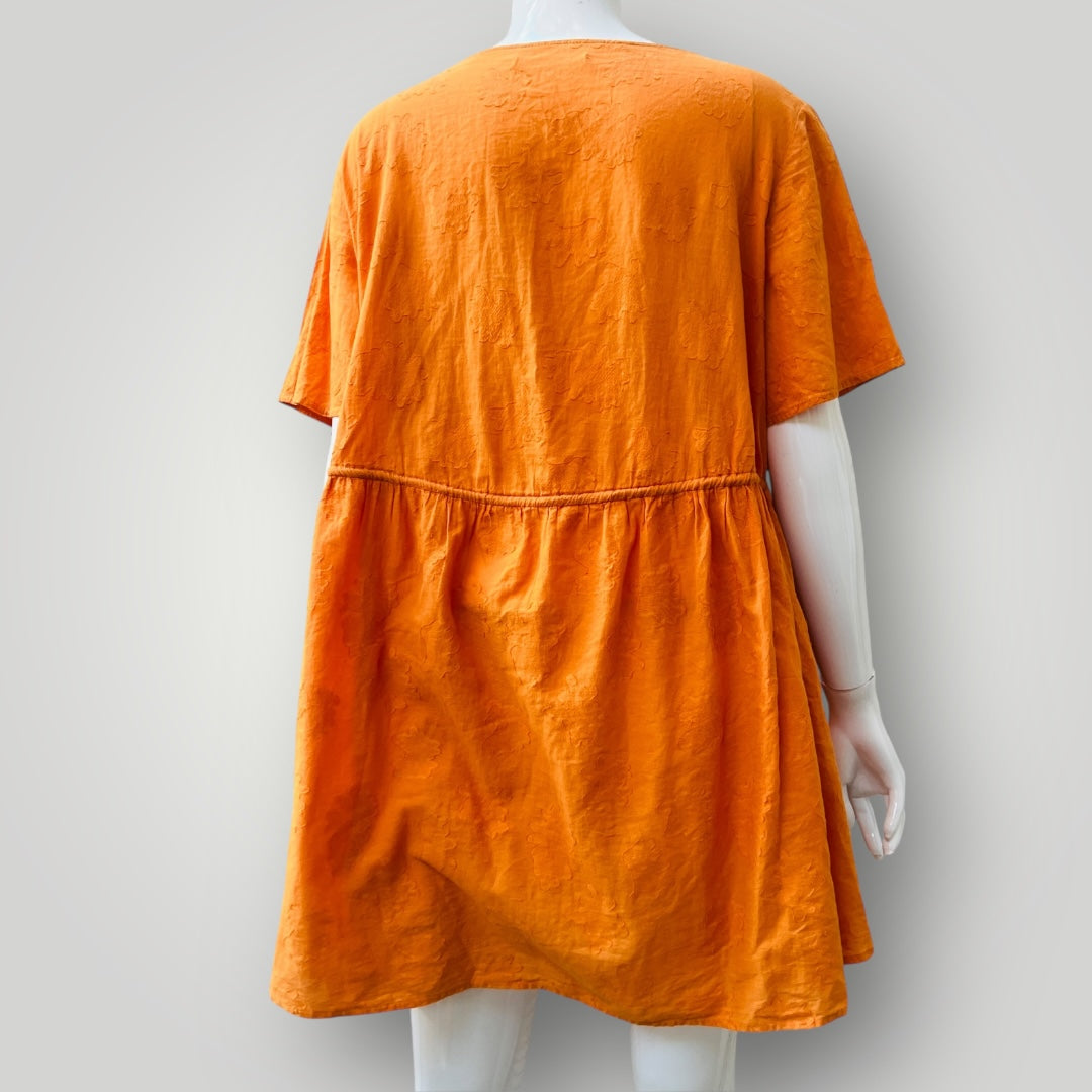 LONELY HEARTS / babydoll mini in orange / s (3897720178357828203)