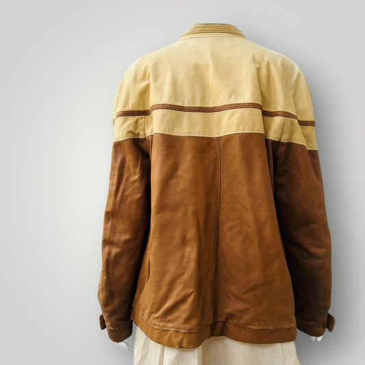 1970s nz vintage / KINGS ROAD / suede jacket / M/L (3897720193653374268)