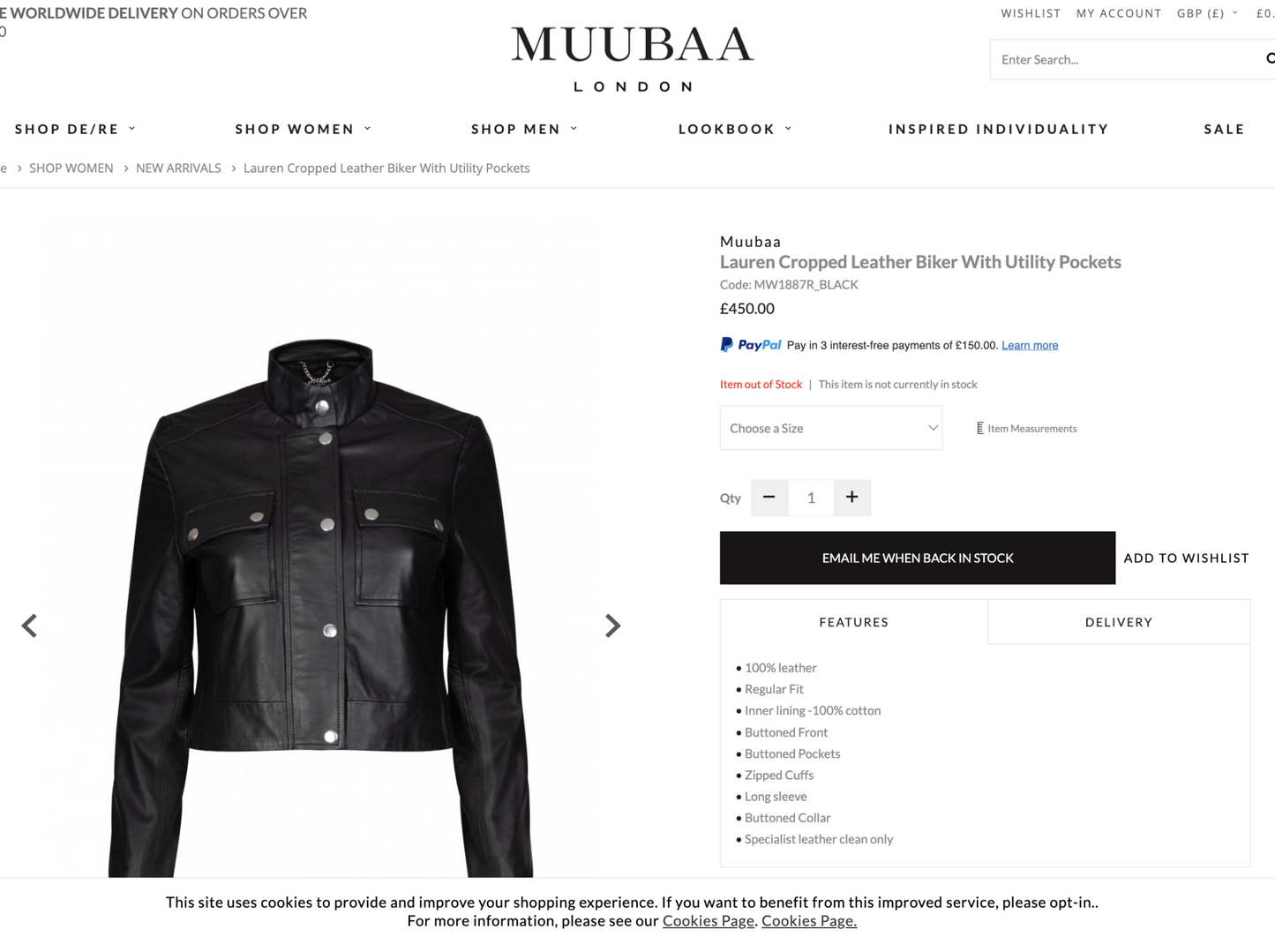 vintage / brown leather biker jacket / m (3897795333531140538)