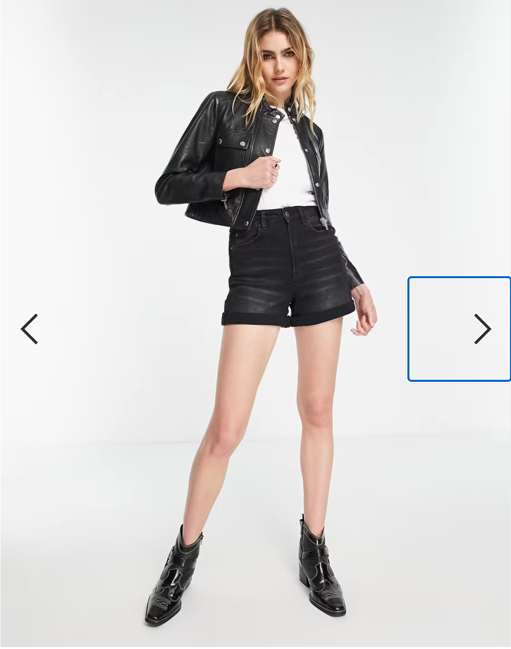 vintage / brown leather biker jacket / m (3897795344997897544)